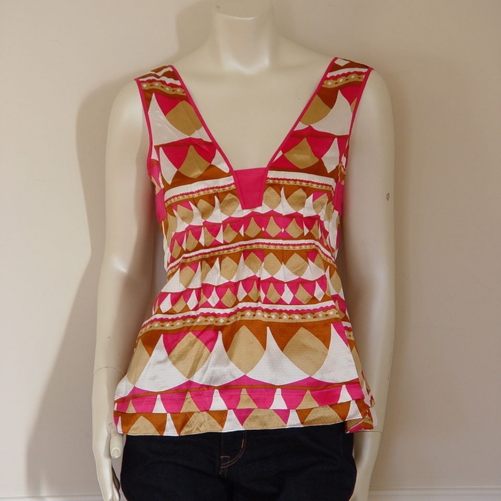 DIANE von FURSTENBERG ENNA PACIFIC BANDS TOP -sz 2